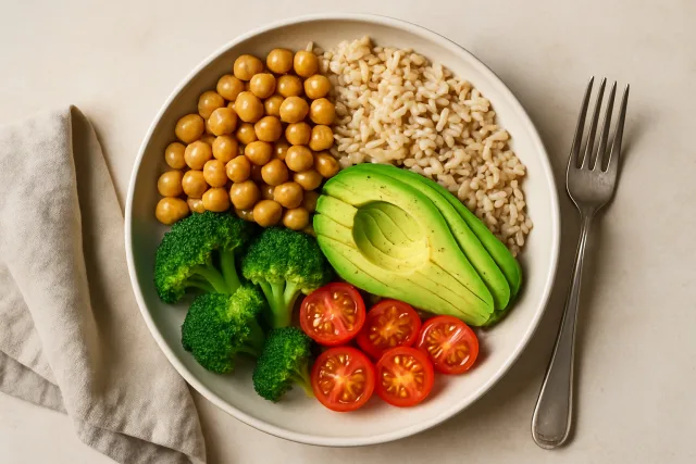 Healthy meal to stay full longer