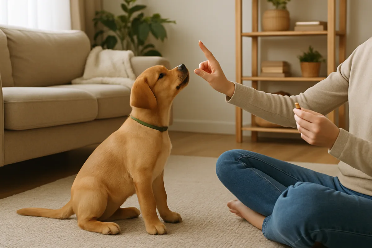 Puppy training at home