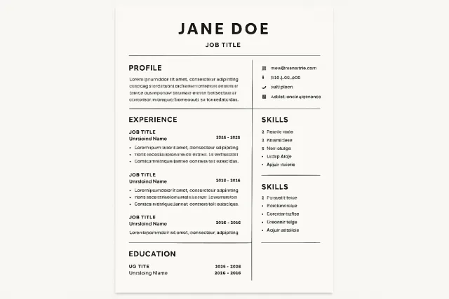 How to write a resume guide