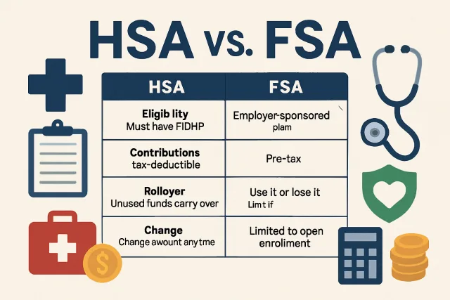 Key differences between HSA and FSA