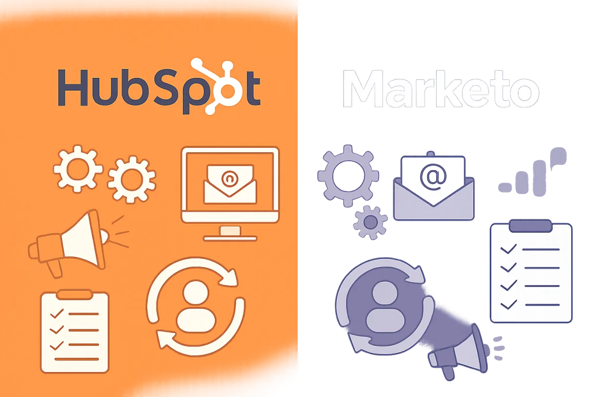 HubSpot vs Marketo marketing automation platforms comparison