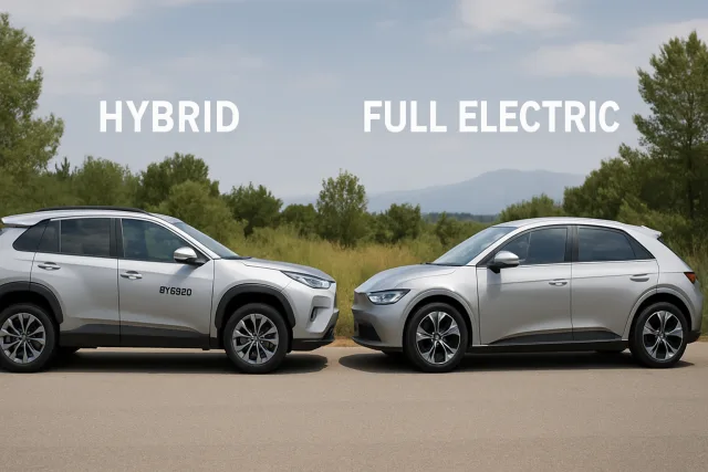Hybrid vs Full Electric vehicle comparison