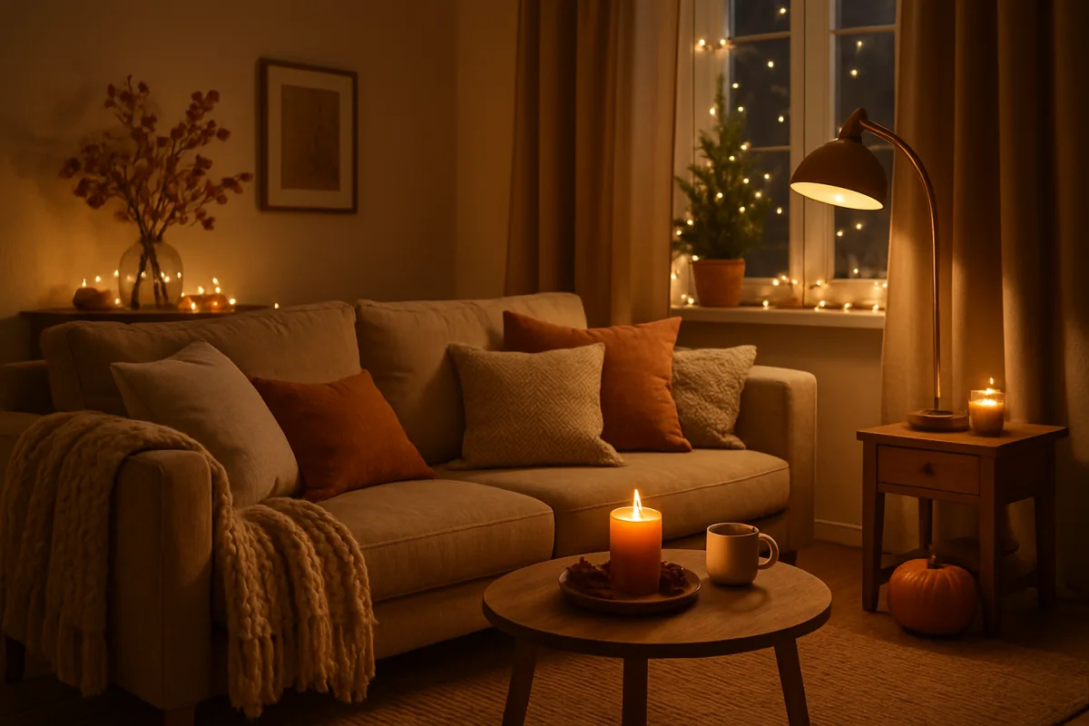 Cozy Hygge lifestyle scene