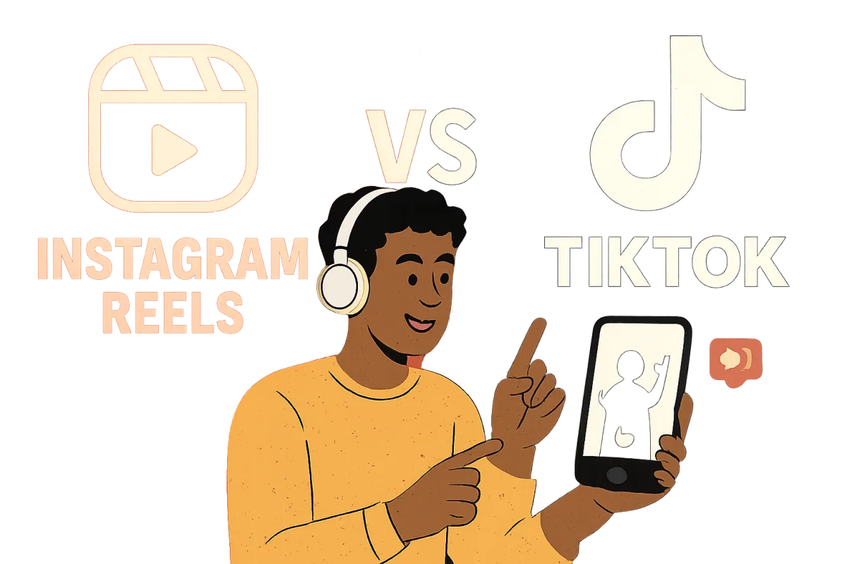 Comparison of Instagram Reels and TikTok for growth