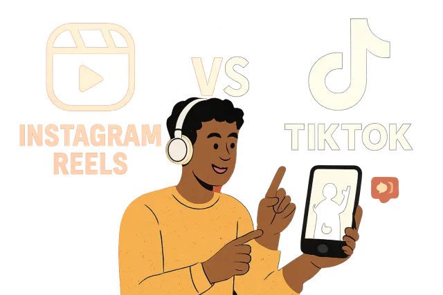 Comparison of Instagram Reels and TikTok for growth