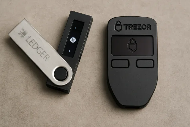 Comparison of Ledger vs Trezor hardware wallets