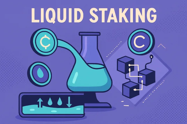 Liquid staking in cryptocurrency