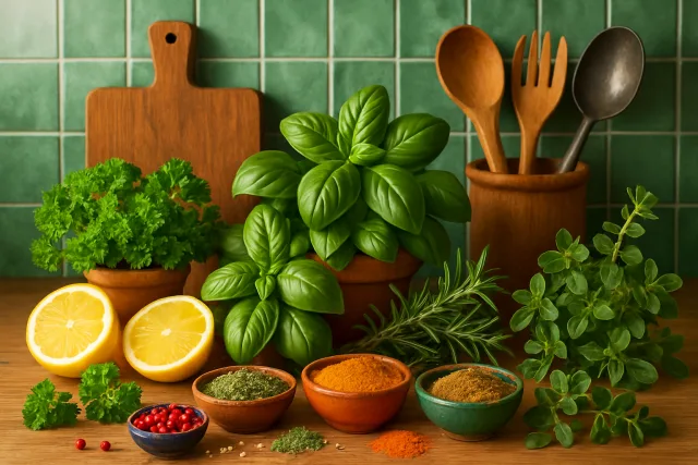 Low Sodium Flavor Tips with herbs and spices