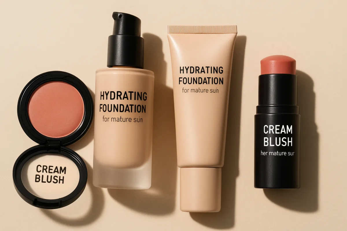 Makeup products for mature skin
