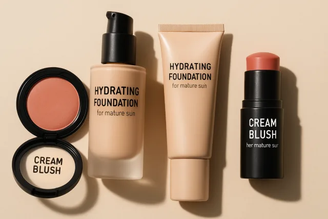 Makeup products for mature skin