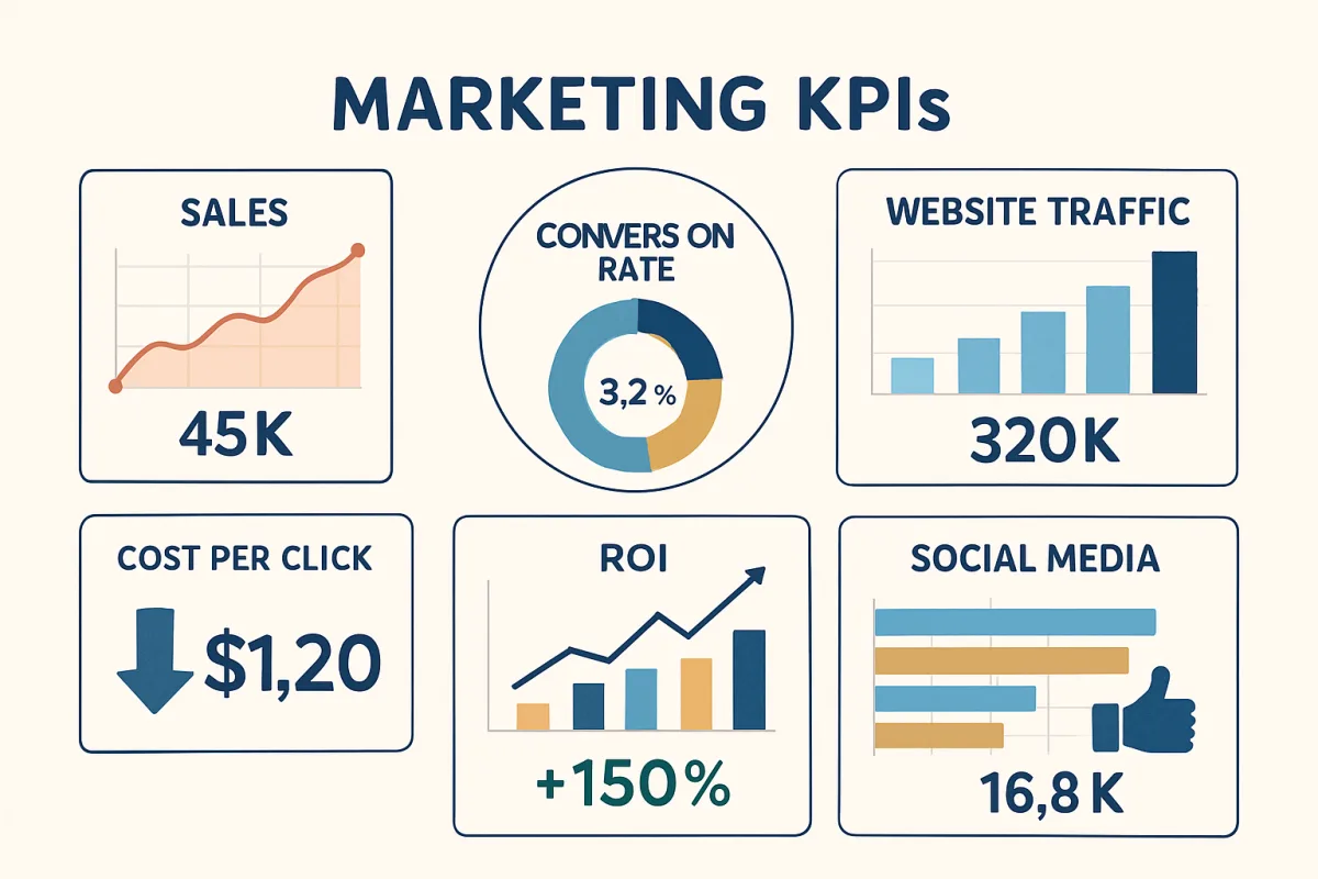 Marketing KPIs visualization