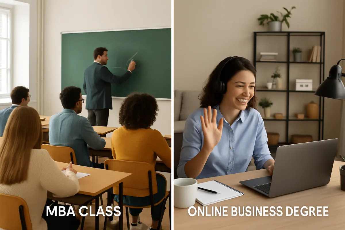 MBA vs Online Business Degree comparison