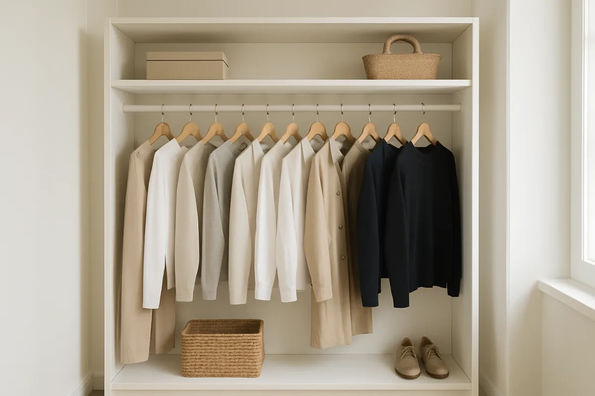 Minimalist Capsule Wardrobe with versatile clothing items