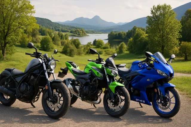 Motorcycles for Beginners - Honda Rebel 500, Kawasaki Z400, Yamaha YZF-R3