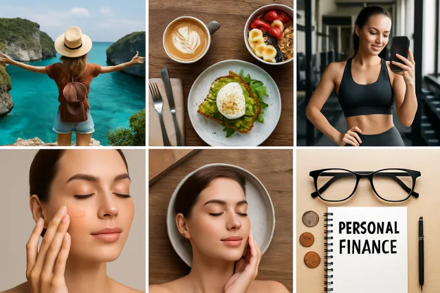 Instagram niches including travel, food, fitness, beauty, and personal finance.