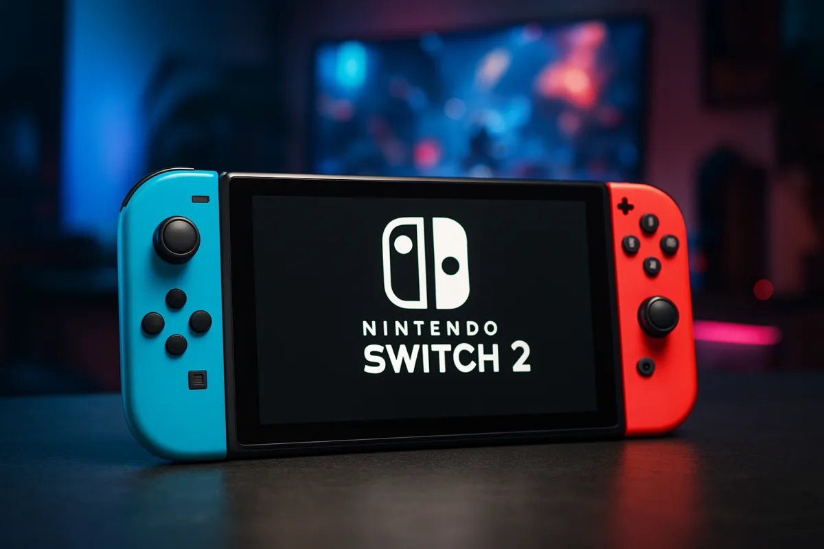 Nintendo Switch 2 console showcasing its design and features.