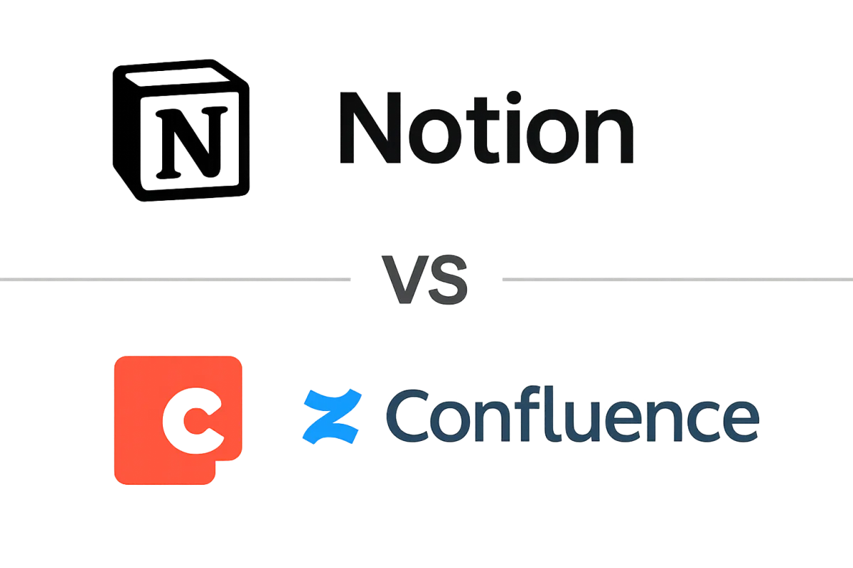 Comparison of Notion, Confluence, and Coda productivity tools