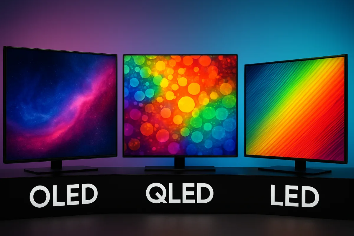 Comparison of OLED vs QLED vs LED TVs