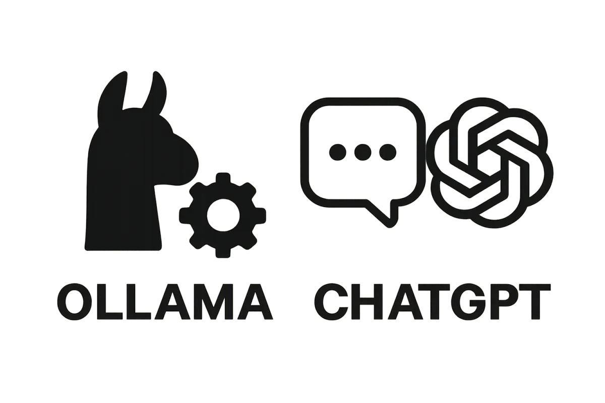 Ollama vs ChatGPT comparison image