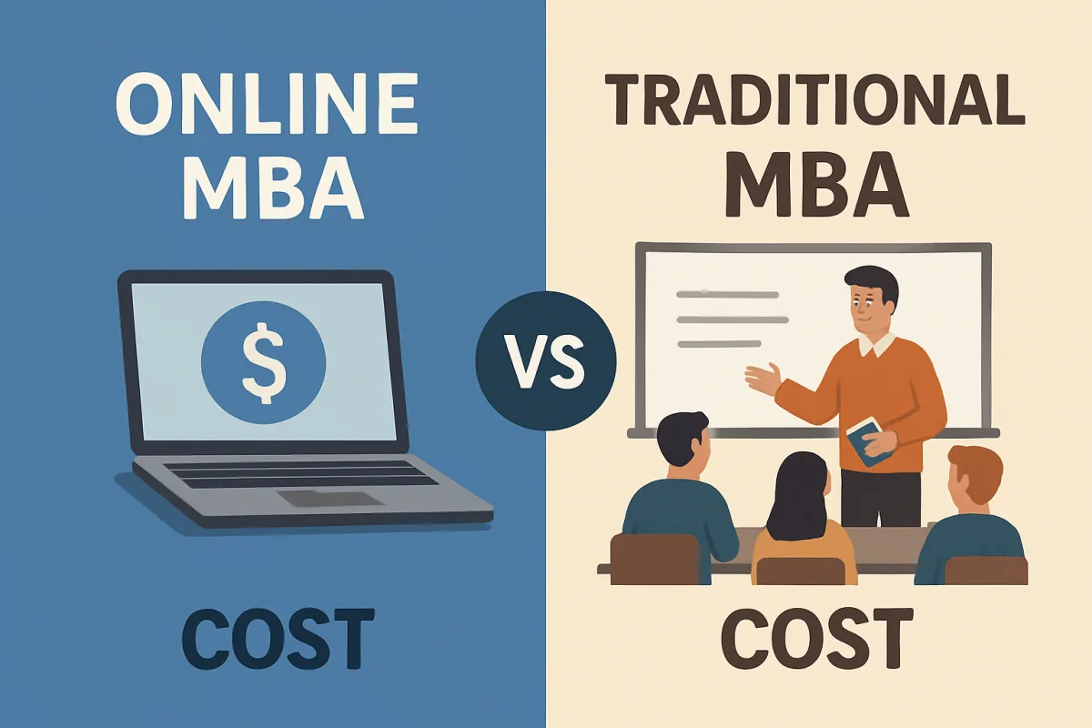 Online MBA vs Traditional MBA Costs comparison