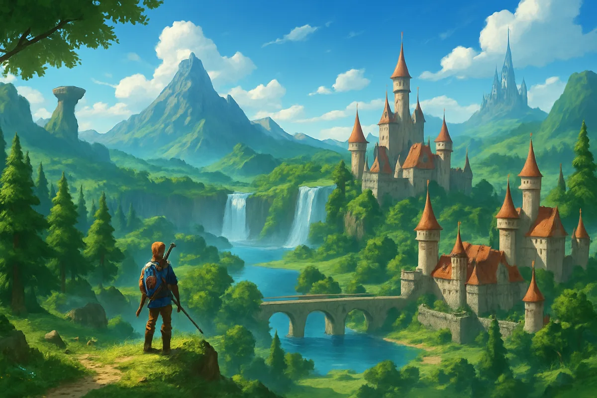 Open World Games landscape featuring diverse environments