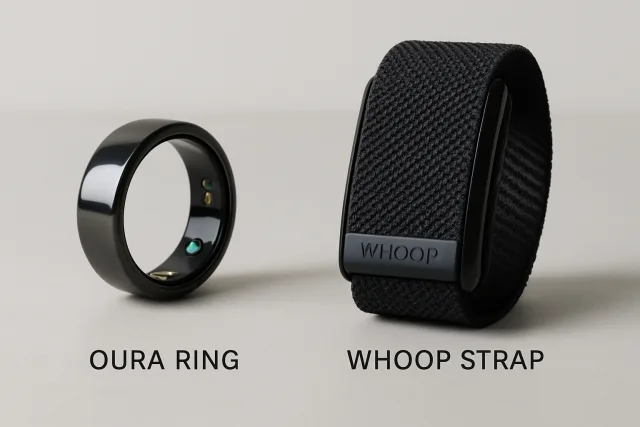 Comparison of Oura Ring and WHOOP Strap health tracking devices