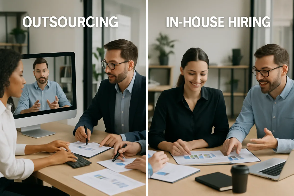 Outsourcing vs Hiring in business decision making
