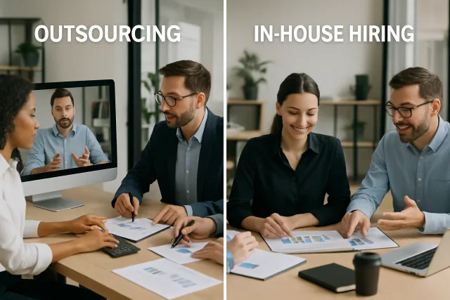 Outsourcing vs Hiring in business decision making