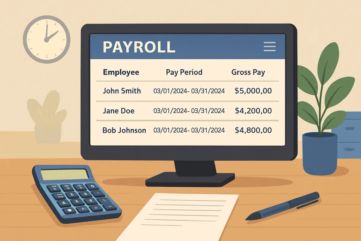 Payroll Software interface showcasing features and usability.