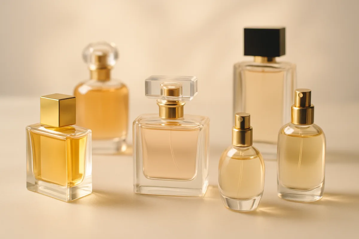 Perfumes with incredible longevity displayed elegantly.