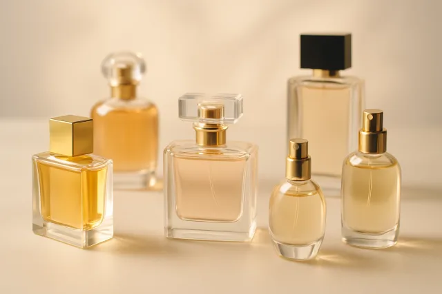 Perfumes with incredible longevity displayed elegantly.