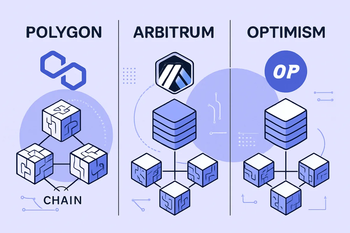 Comparison of Polygon, Arbitrum, and Optimism in Layer 2 solutions