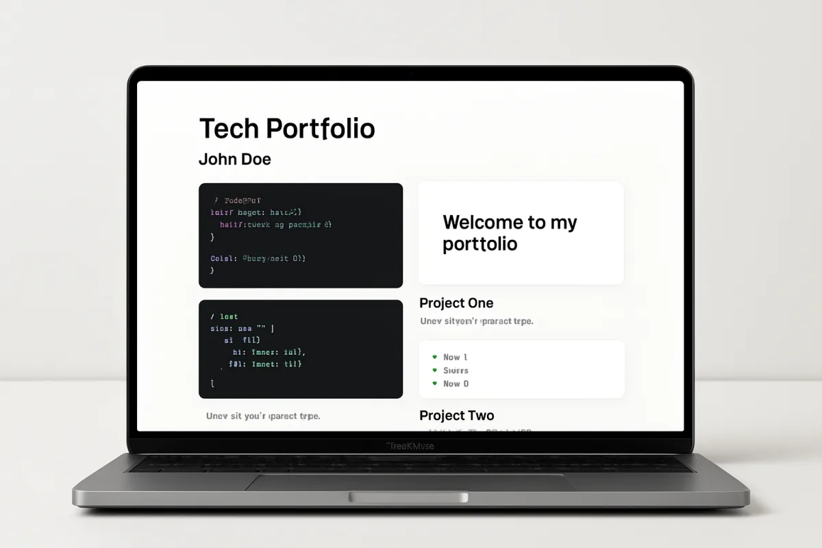 Tech portfolio building tips