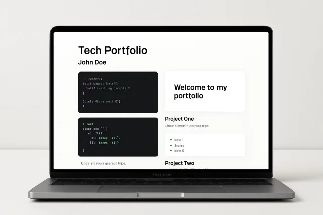 Tech portfolio building tips
