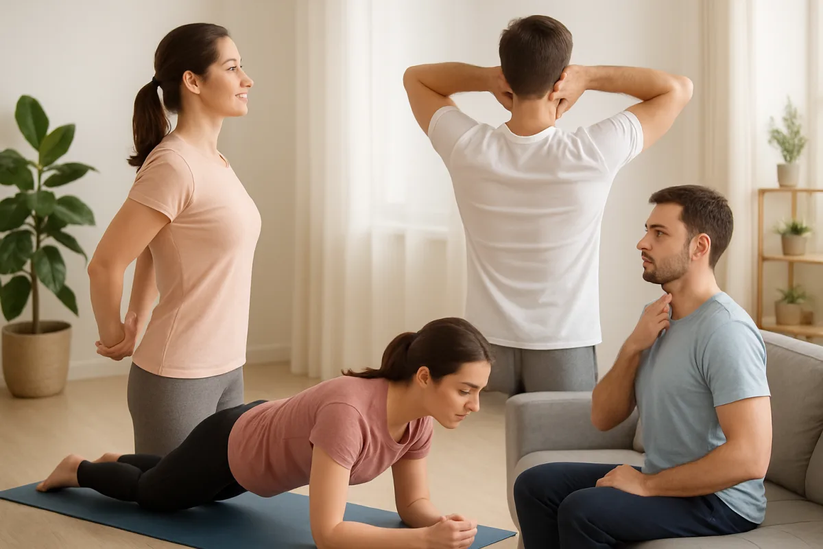 Posture correction exercises for improved alignment
