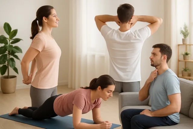 Posture correction exercises for improved alignment
