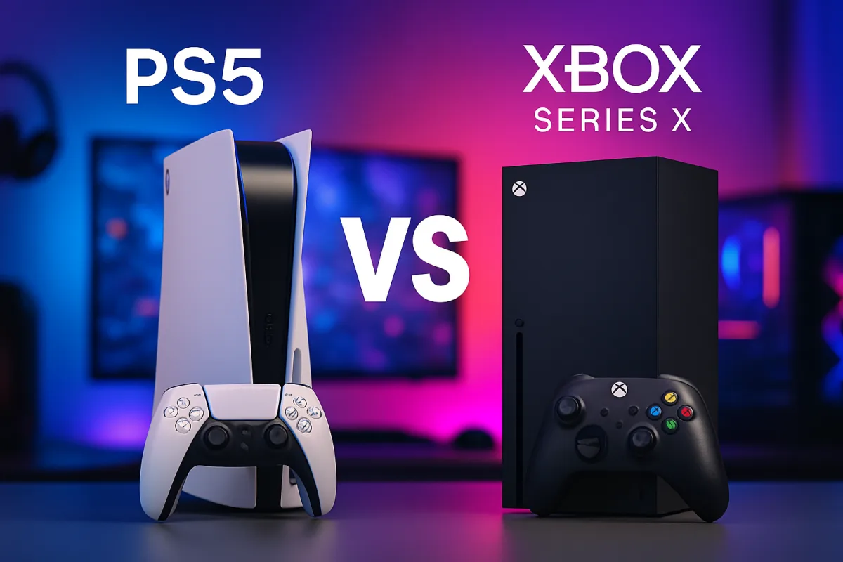 Comparison of PS5 and Xbox Series X gaming consoles.