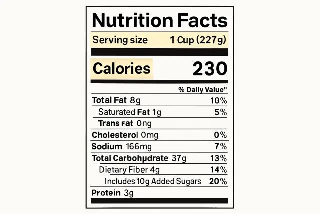 Food Nutrition Labels