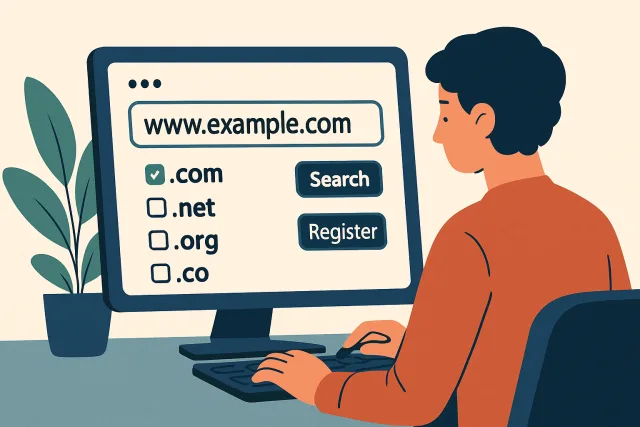 Register a domain name fast