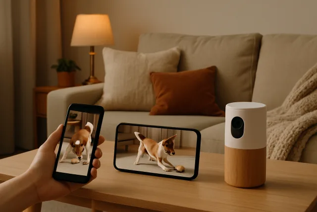 Remote Indoor Pet Cameras monitoring pets