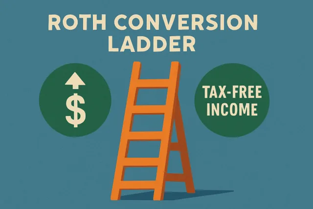 Roth Conversion Ladder concept illustration