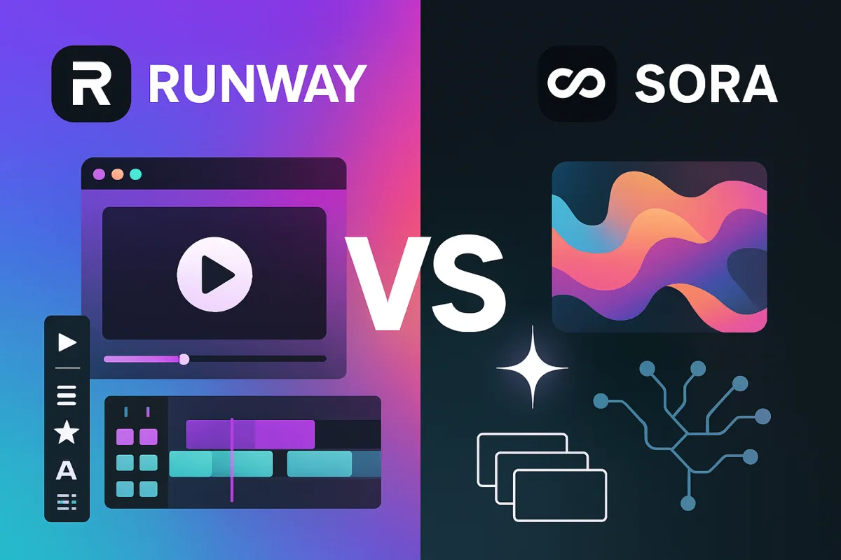 Runway vs Sora comparison image