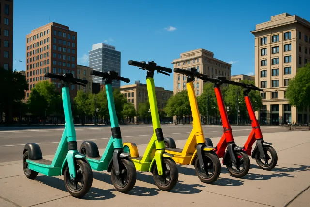 Scooters for City Commuting in an urban environment