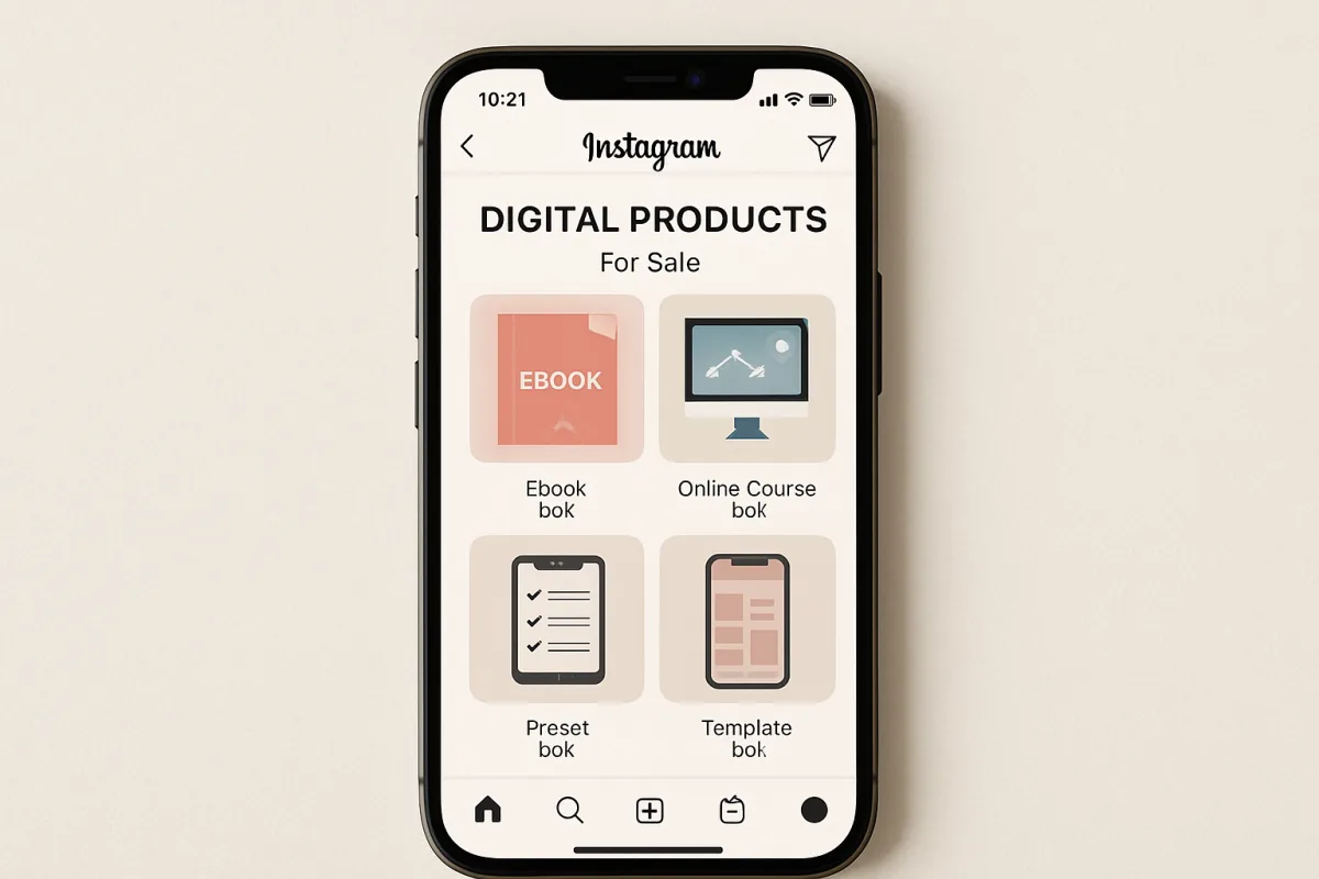 Sell Digital Products Instagram