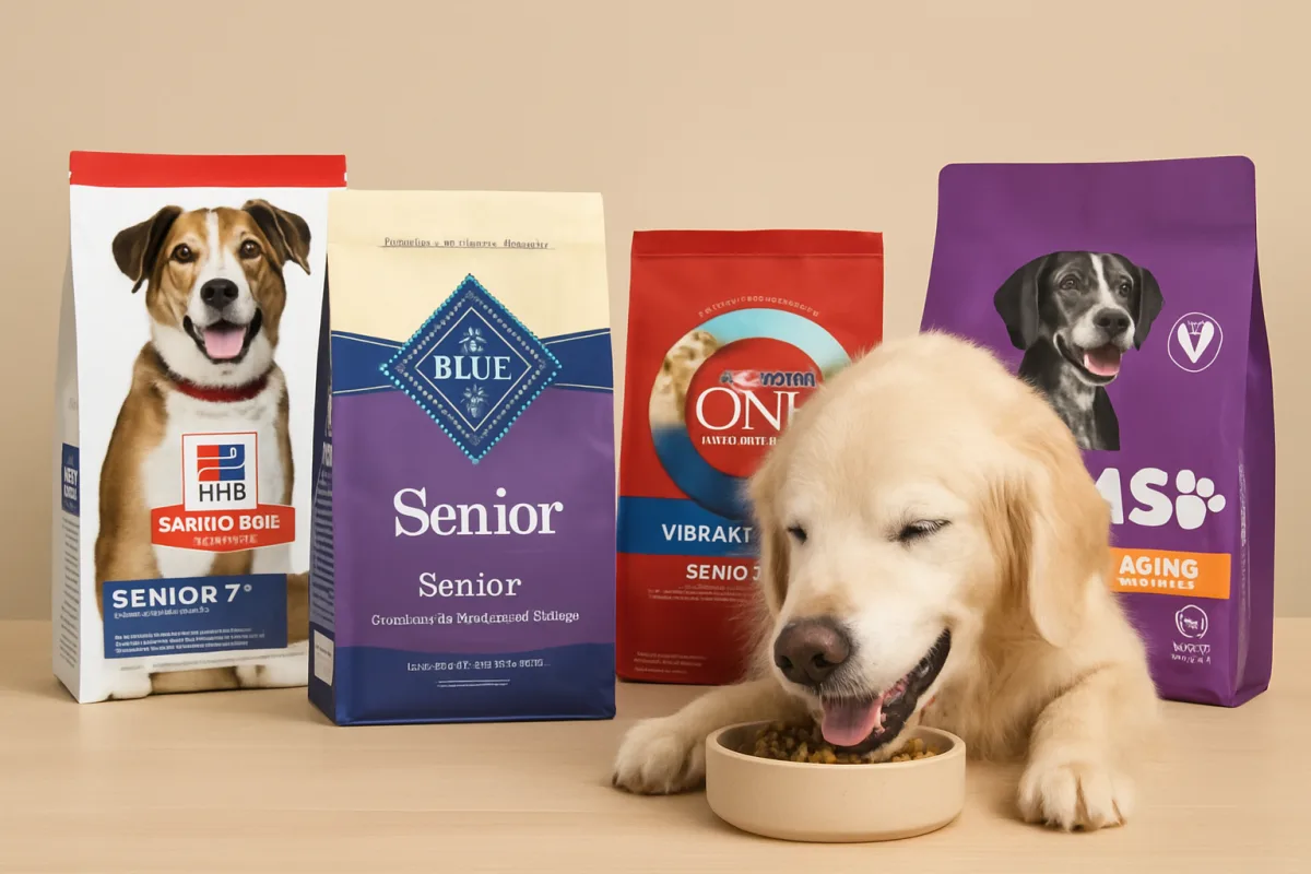 Senior dog food options for aging pets