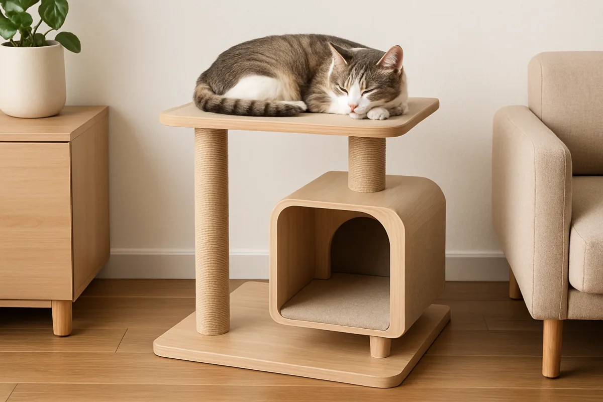 Small apartment cat trees for space-saving solutions