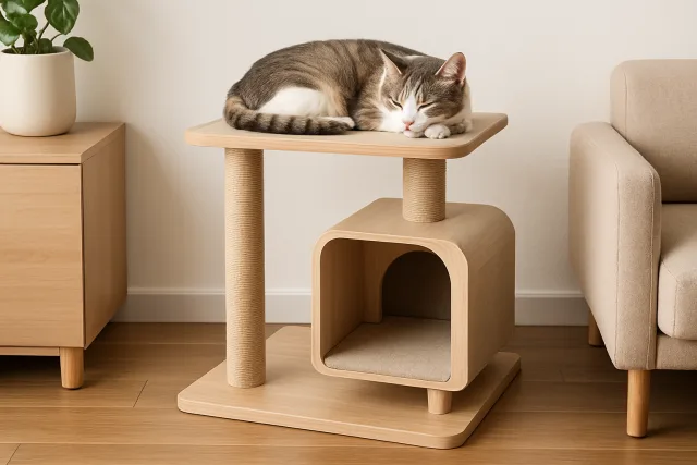 Small apartment cat trees for space-saving solutions