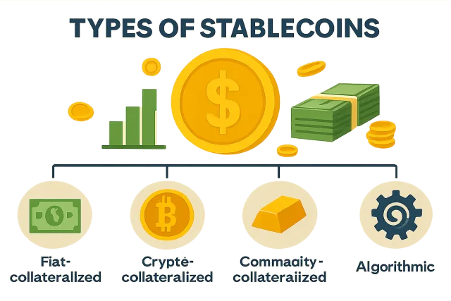 Stablecoins overview with types and characteristics