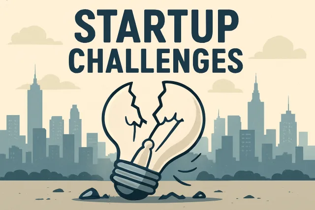Visual representation of startup failure causes and lessons