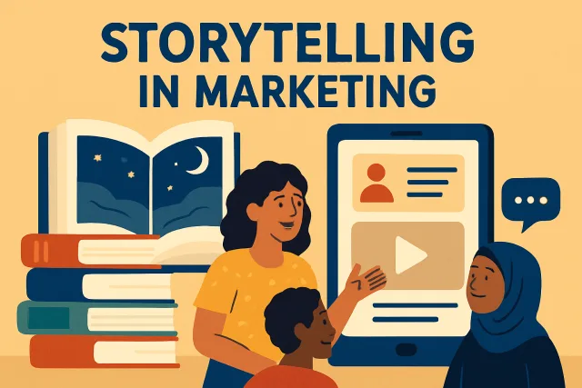Storytelling in marketing visual representation